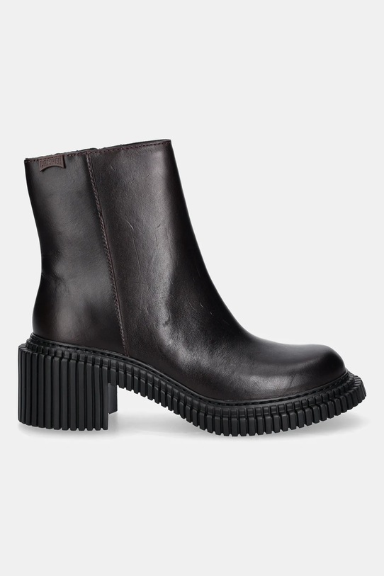 Δερμάτινες μπότες Camper Pix London K400804.004 μπορντό AW25