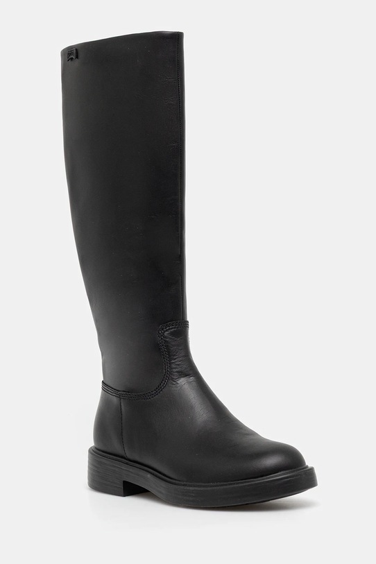 Camper kozaki skórzane Dean płaski czarny K400763.003