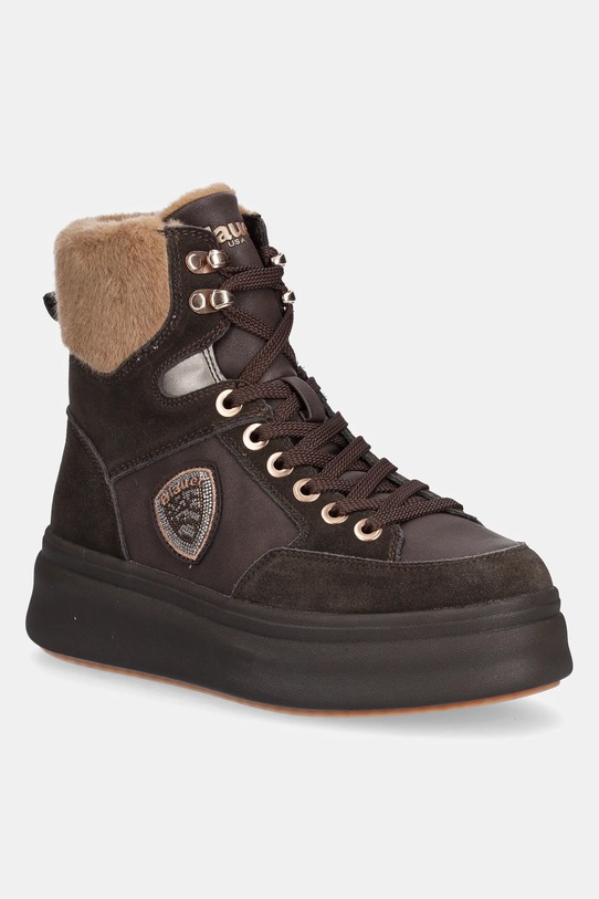 Blauer botki EMERY tekstylny brązowy F5EMERY01.SWA