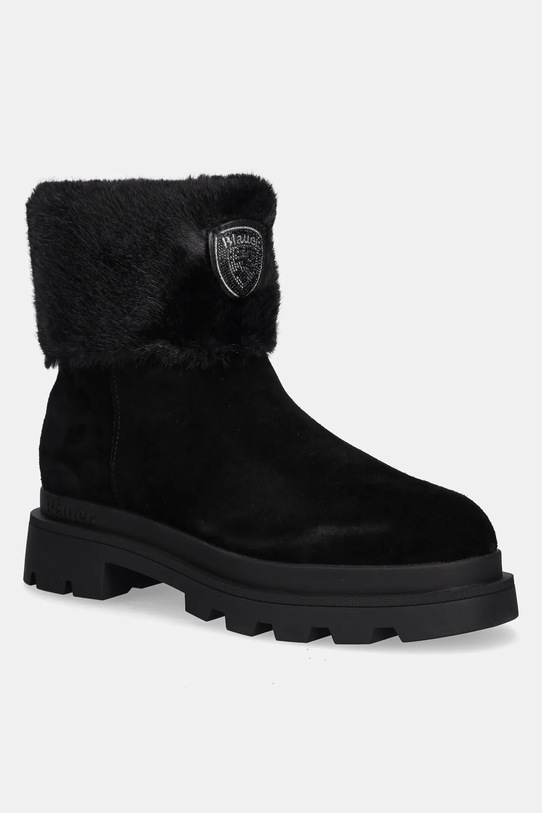 Blauer botki zamszowe KIMMEL tekstylny czarny F5KIMMEL10.SUE