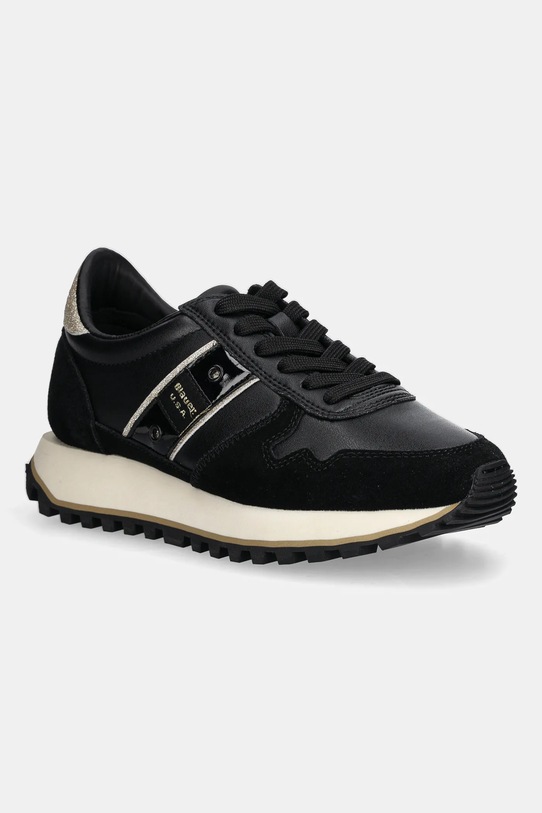Blauer sneakers MILLEN pelle fiore nero F5MILLEN03.LES
