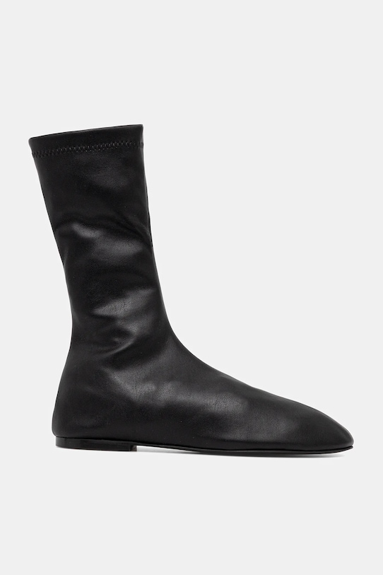 Proenza Schouler botki skórzane Tee SH253061.F005FR.001 czarny AW25