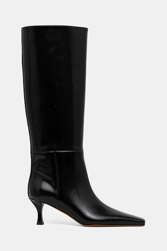 Proenza Schouler kozaki skórzane Trap SH253070.C001WC.001 czarny AW25