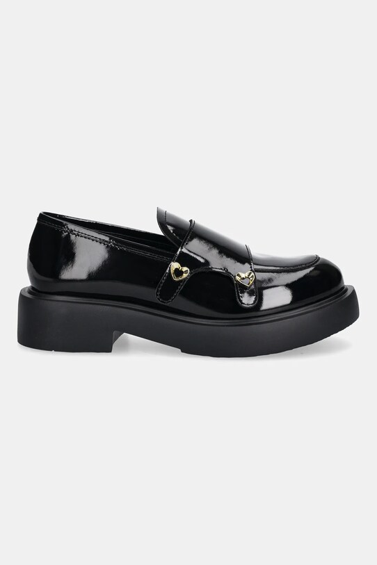 Love Moschino mokasyny skórzane JA10104G1NIH0000 czarny AW25
