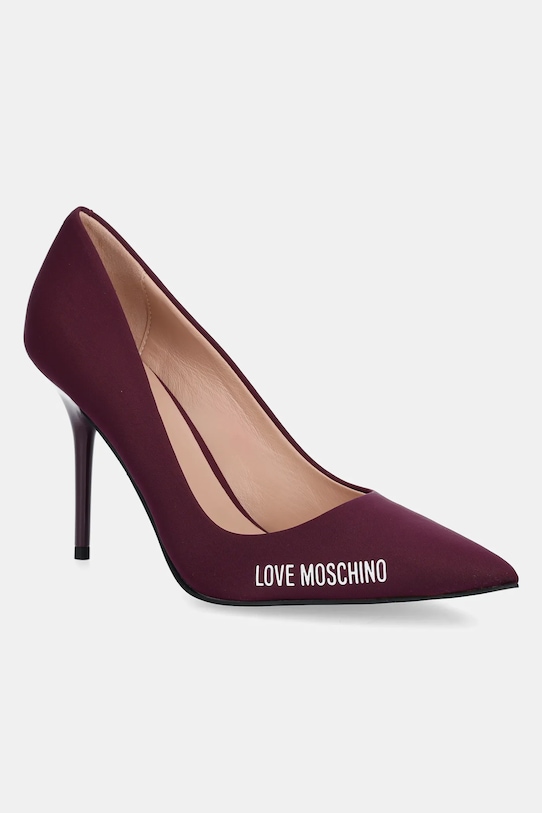 Love Moschino szpilki szpilka fioletowy JA10299G1NIM0556