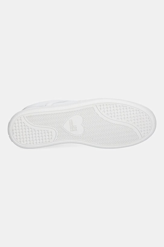 Love Moschino sneakersy skórzane JA15112G1NIA0100 biały