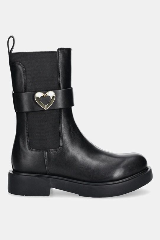 Love Moschino botki skórzane JA24044G1NIA0000 czarny AW25