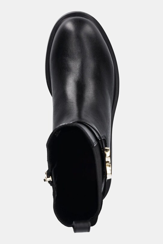 Love Moschino botki skórzane czarny JA24044G1NIA0000