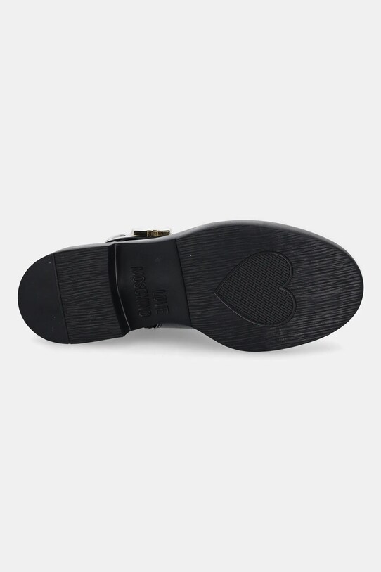 Love Moschino botki skórzane JA24044G1NIA0000 czarny