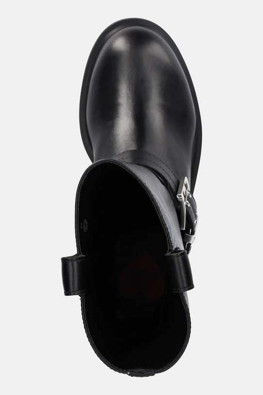 Love Moschino botki skórzane czarny JA24064G1NIA000A