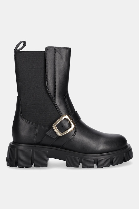 Love Moschino sztyblety skórzane JA24105G1NIA0000 czarny AW25