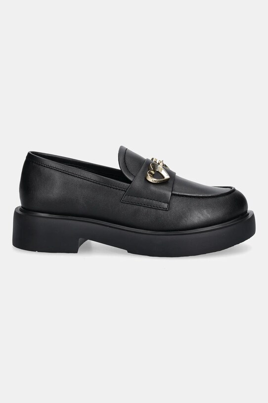 Love Moschino mokasyny skórzane JA10094G1NIA0000 czarny AW25
