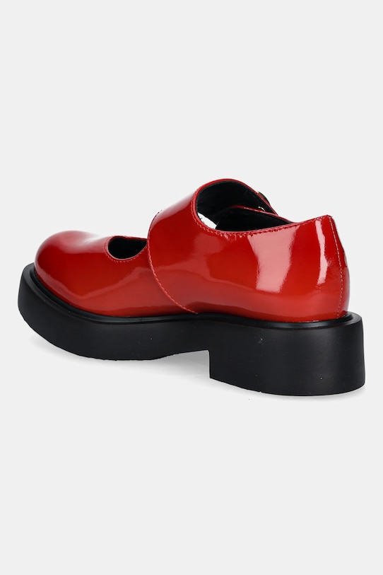 Obuwie Love Moschino baleriny skórzane JA10114G1NIH0500 czerwony