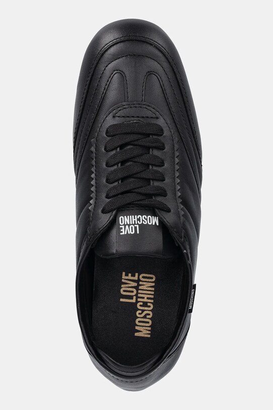 Love Moschino sneakersy skórzane czarny JA10201G1NIA0000