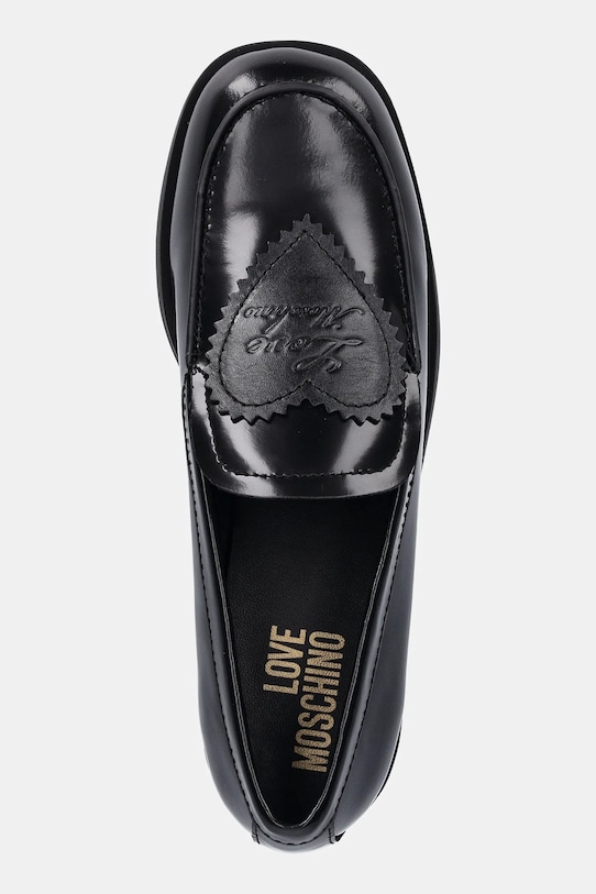 Шкіряні мокасини Love Moschino чорний JA10232G1NJD200A