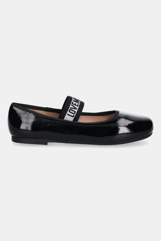 Love Moschino baleriny skórzane JA11071G1NII0000 czarny AW25