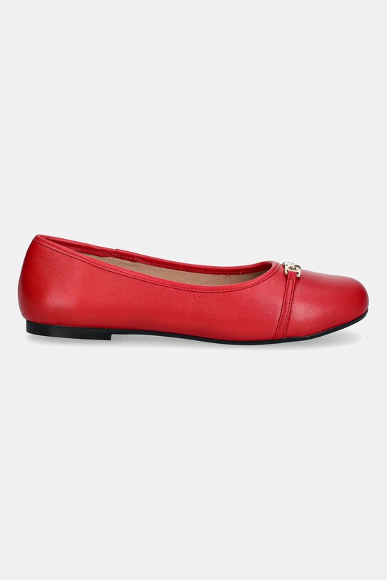 Kožené balerínky Love Moschino JA11081G1NIE0500 červená AW25
