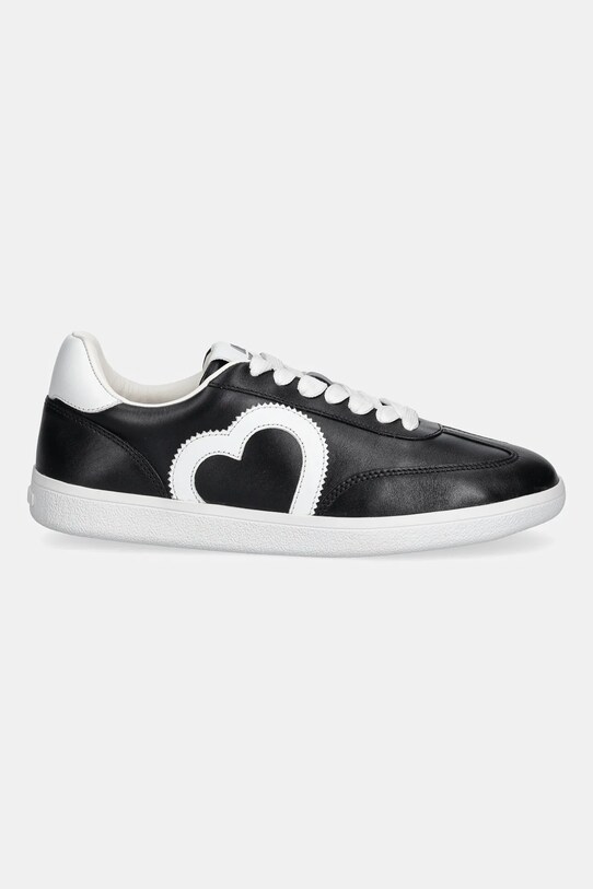 Love Moschino sneakersy skórzane JA15112G1NIA100A czarny AW25