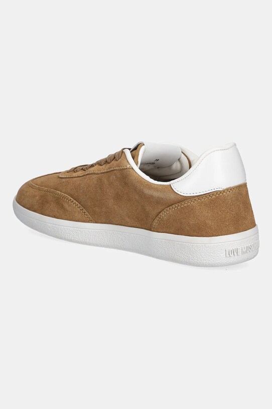 Obuwie Love Moschino sneakersy zamszowe JA15112G1NIG0104 beżowy