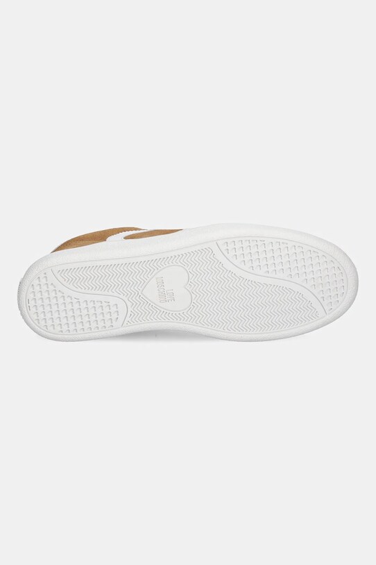 Love Moschino sneakersy zamszowe JA15112G1NIG0104 beżowy