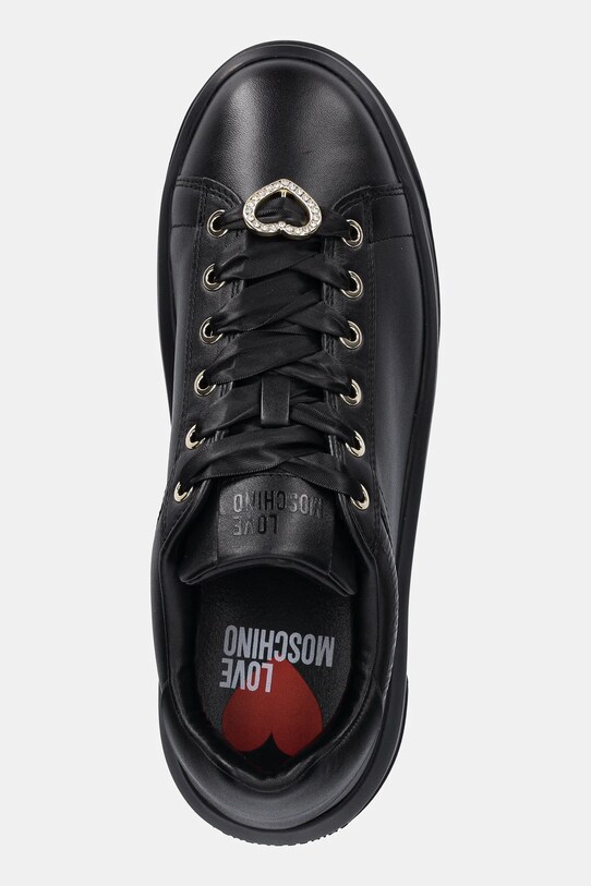 Love Moschino sneakersy skórzane czarny JA15165G1NIAX000