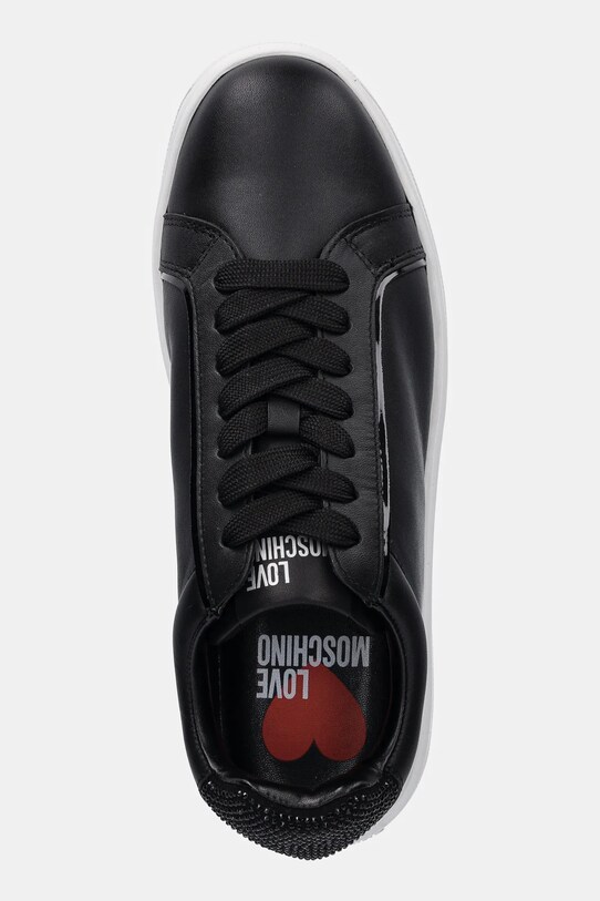 Love Moschino sneakersy skórzane czarny JA15184G1NIAC00A