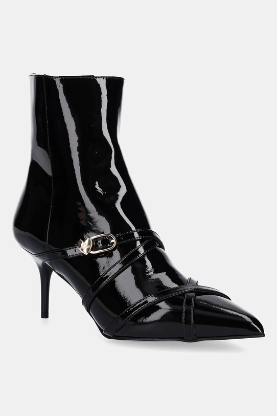 Love Moschino cizme de piele 5-8 cm negru JA21047G1NIH0000