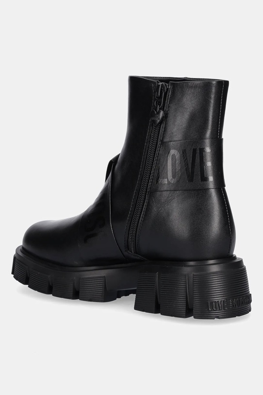 Obuwie Love Moschino botki skórzane JA24115G1NIAX000 czarny