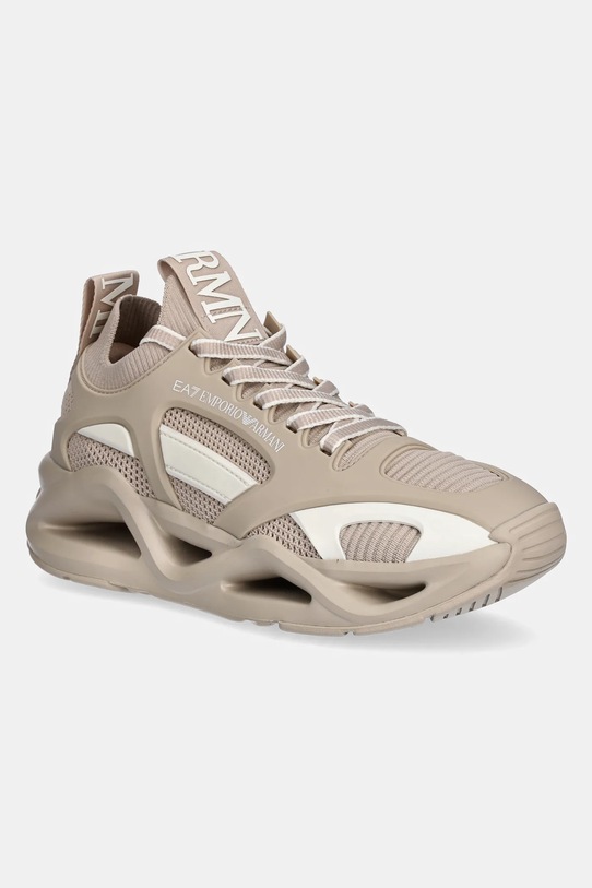 EA7 Emporio Armani sneakersy syntetyczny beżowy AF19525.7X000383.MZ202