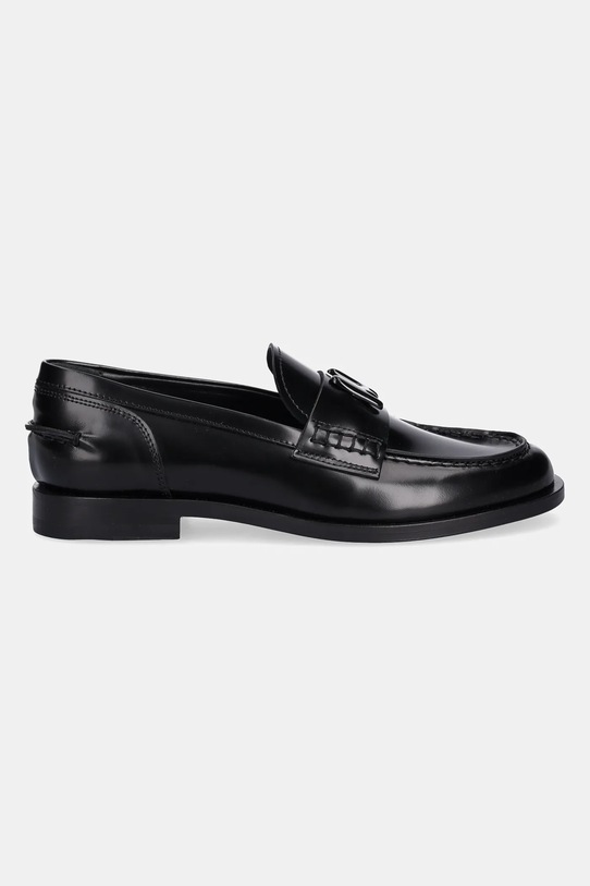 Kožené mokasíny MSGM 3941MDS152.954.99 černá AW25