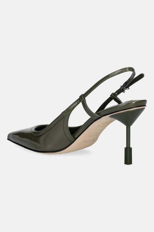 Boty Kožené lodičky MSGM 3941MDS931.818.36 zelená