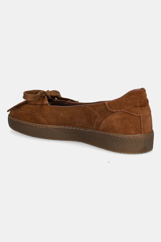 Obuwie MSGM baleriny zamszowe 3941MDS024.996.28 brązowy