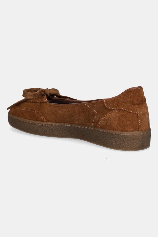 Obuća Balerinke od brušene kože MSGM 3941MDS024.996.28 smeđa