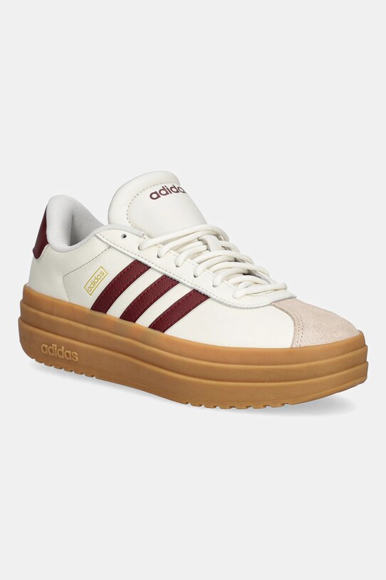 adidas sneakers VL Court Bold piele bej JQ5642