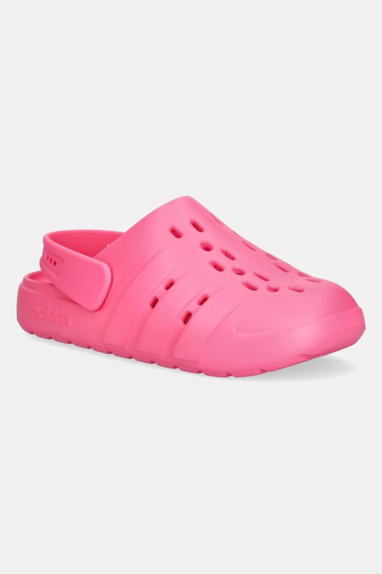 Pantofle adidas Adilette Clog 2.0 plochý růžová JR1260