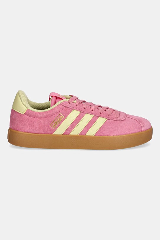 adidas sneakersy zamszowe Vl Court 3.0 JR8647 różowy AW25
