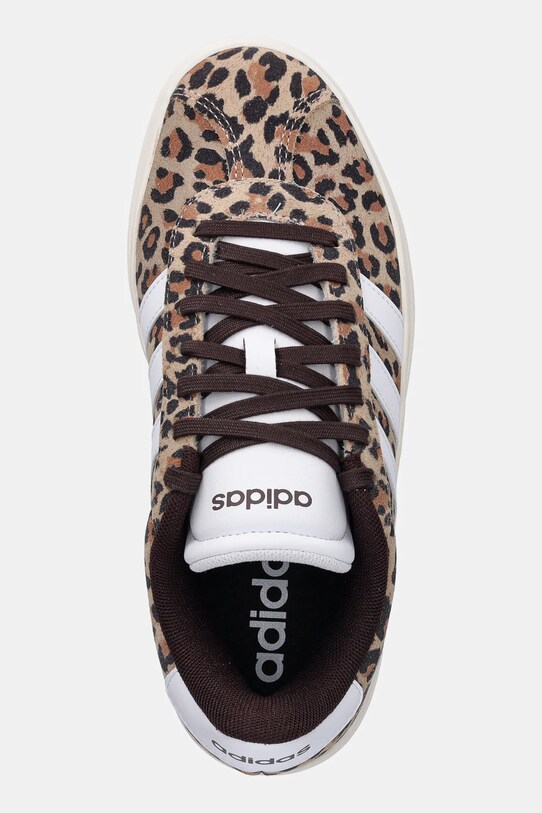 adidas velúr sportcipő Vl Court Bold bézs JS4376
