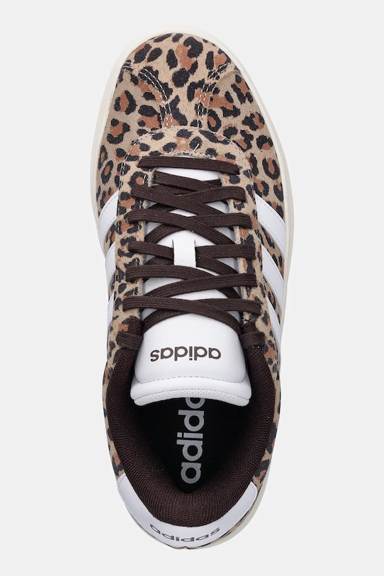 adidas sneakers din piele întoarsă Vl Court Bold bej JS4376