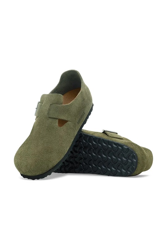 Birkenstock półbuty zamszowe London 1030829. zielony