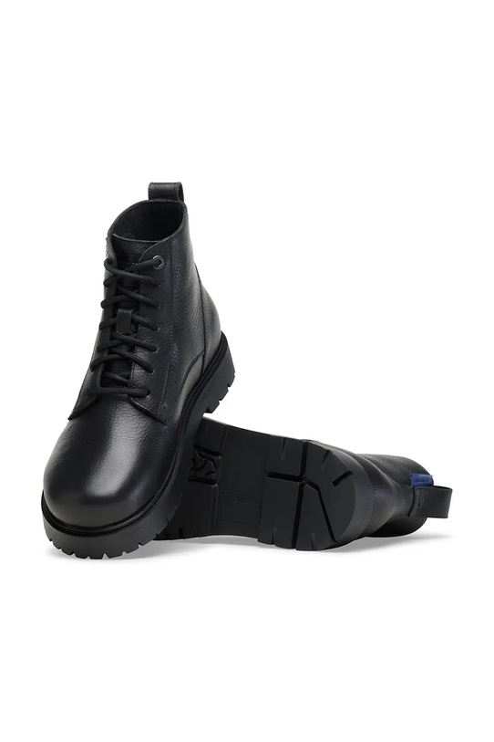 Birkenstock workery skórzane Highwood Lace Mid 1030944 czarny