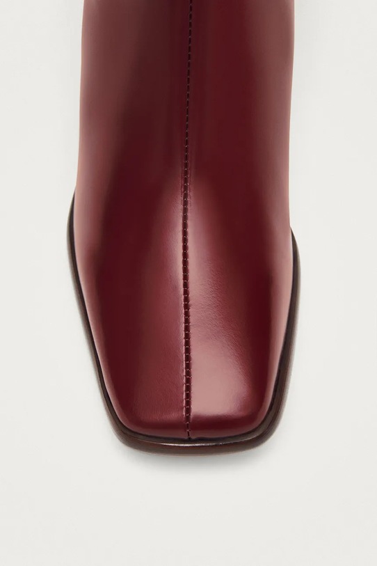 Alohas bőr csizma East Sleek S100826.01 burgundia