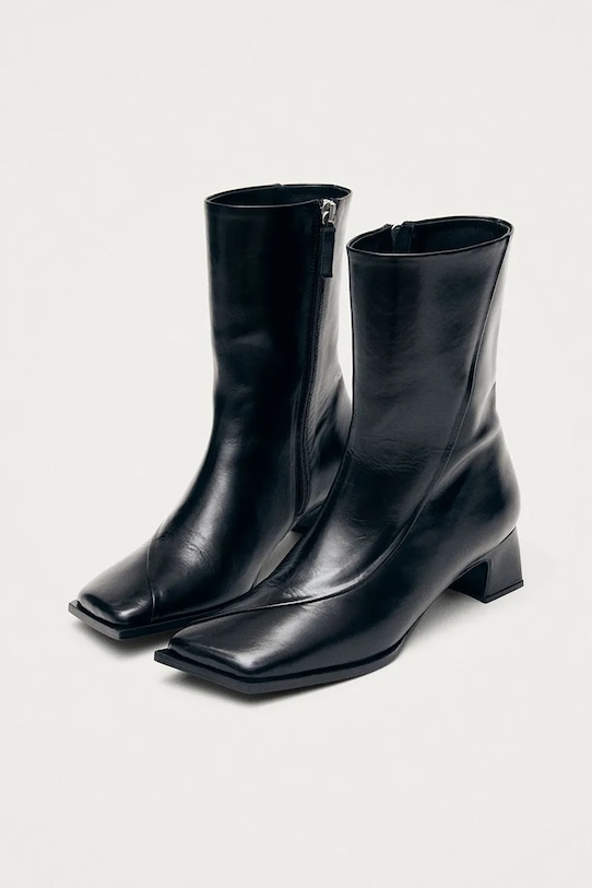 Alohas botki skórzane Chantal S100988.01 czarny AW25