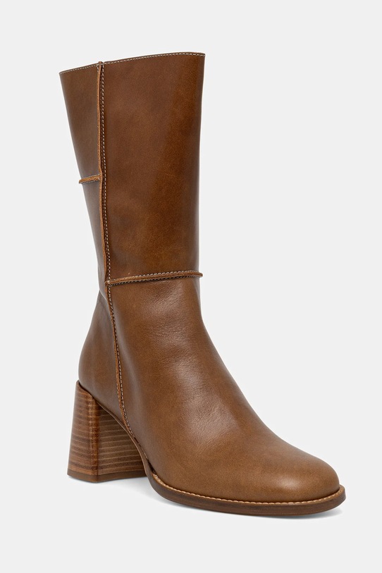 Kožené členkové topánky Billi Bi usňová koža hnedá A9295.884