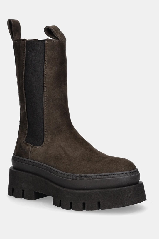 Copenhagen cizme chelsea din nubuc 5-8 cm maro CPH685.choco