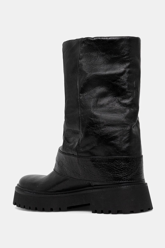 Încălțăminte ZADIG&VOLTAIRE cizme de piele Angie SWCT02058 negru