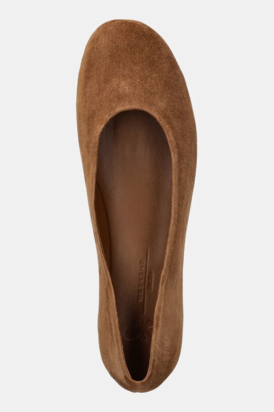Weekend Max Mara velúr balerina Todisuede barna 2525526074600.BROWN.BR