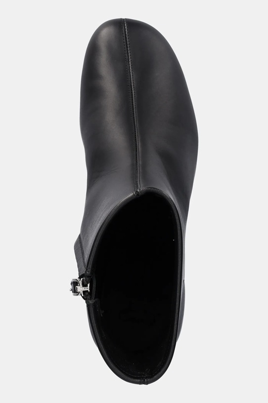 Weekend Max Mara botki skórzane Acro czarny 2525796014600.BLACK