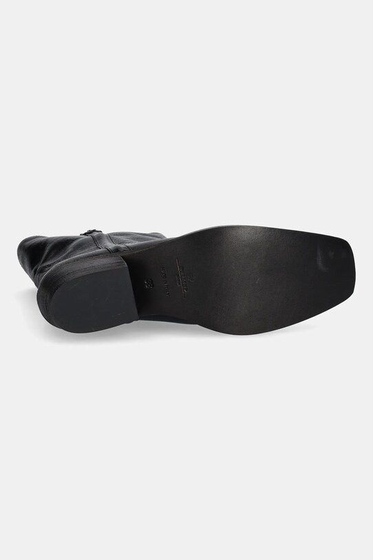 Weekend Max Mara stivaletti alla caviglia in pelle Ranch 2525796034600.BLACK nero