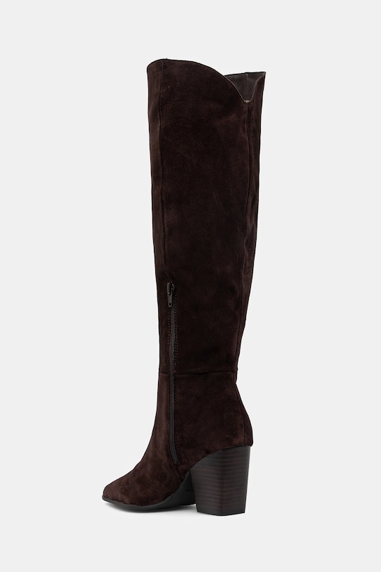 Obuwie Aldo kozaki zamszowe KAELY 14100200.KAELY brązowy