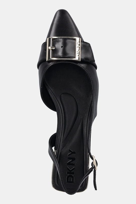 Kožené balerínky Dkny Clemma čierna K3590639.BLK